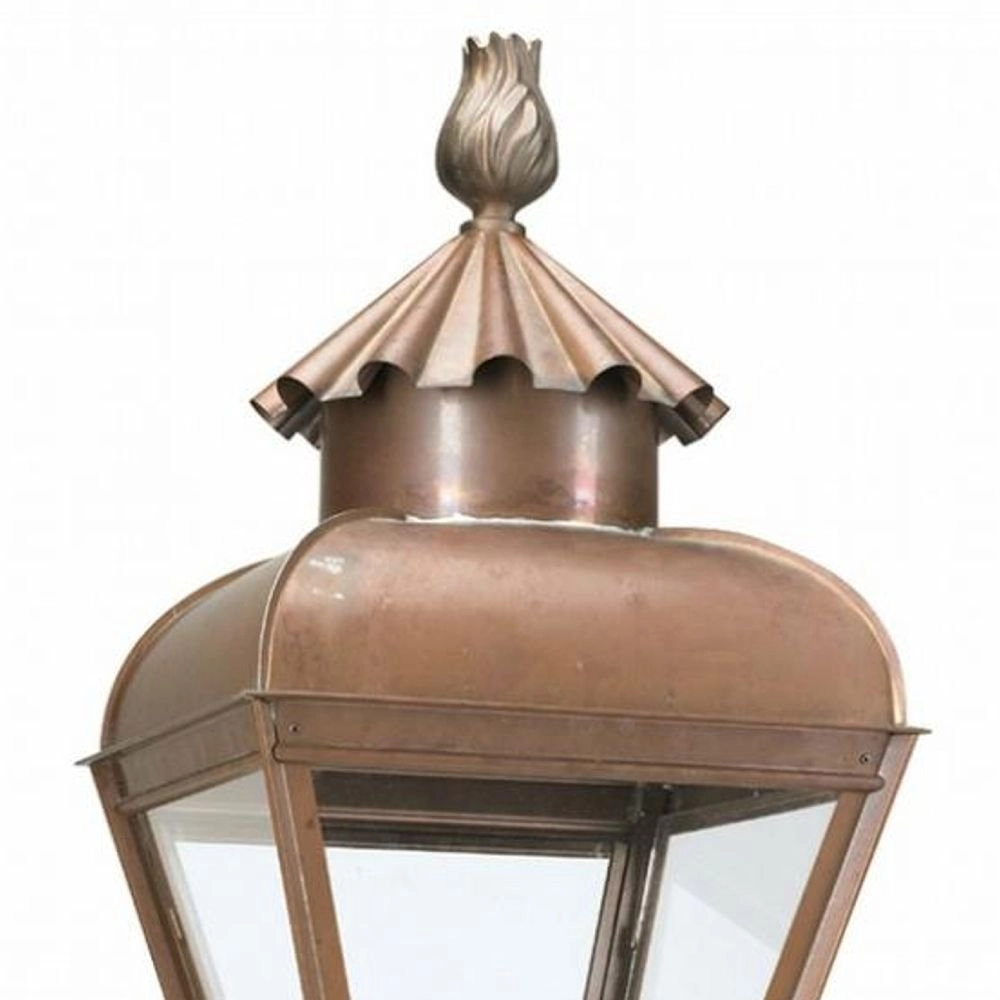 Nostalgic lantern lamp Jan vd Heijden 80cm copper brown KS Verlichting 8714732144803