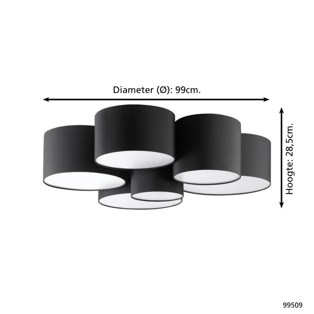 Large bedroom ceiling lamp Pastore 2 Eglo 9002759995096