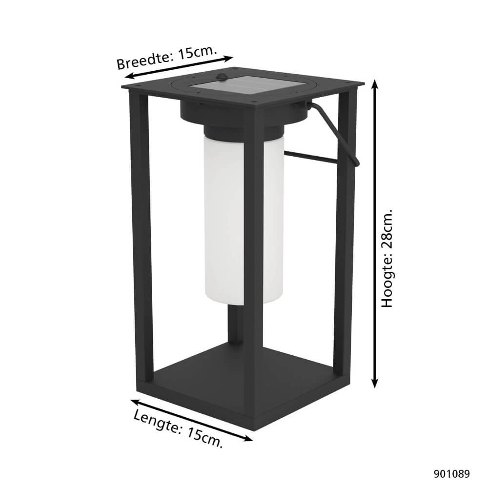 Black table lamp Usigni Solar Eglo 9008606297931