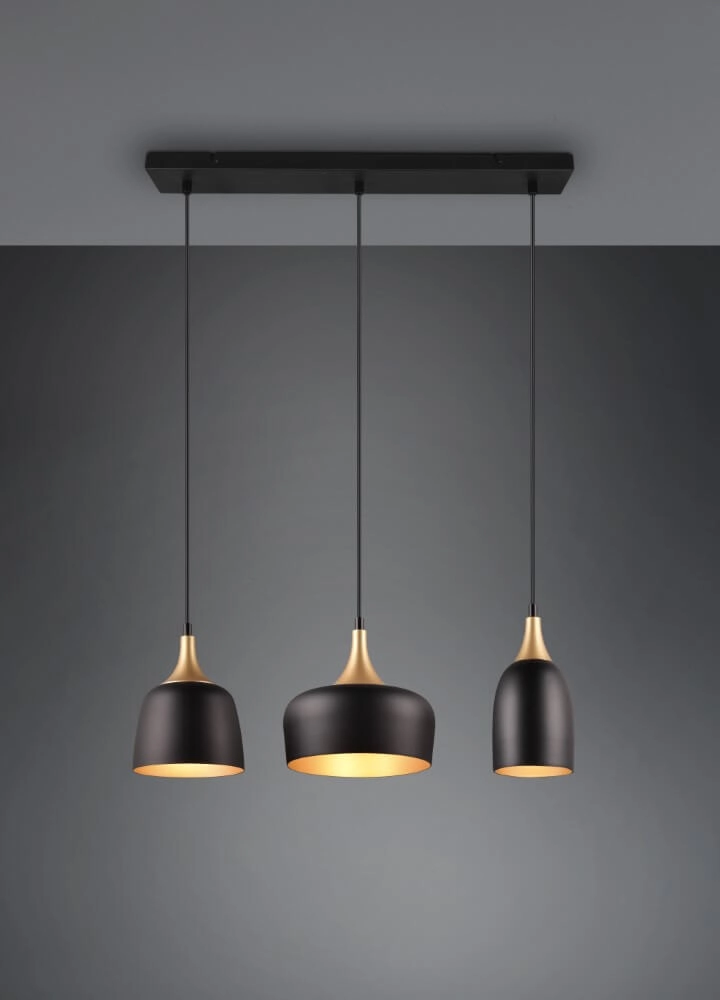 Design hanging lamp Chiraz black 3-light Trio 4017807566826