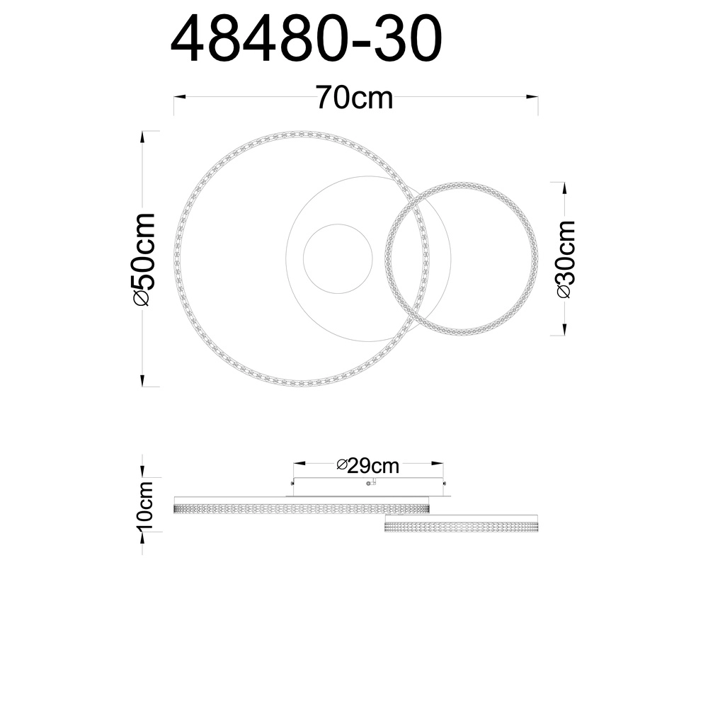 Round ceiling lamp Sanford sand brown Globo 9007371586738