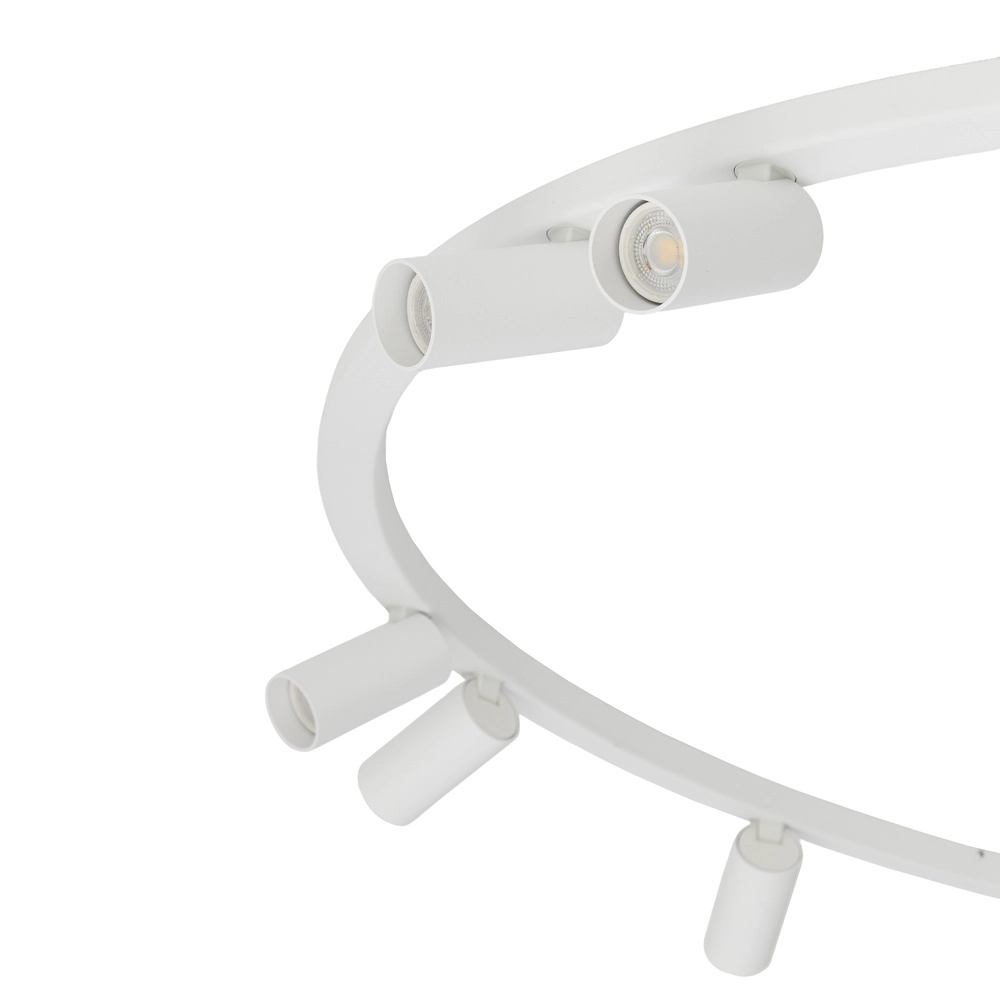 Circle surface-mounted spotlights Fourty 9x GU10 - white Lyora 5903139119511