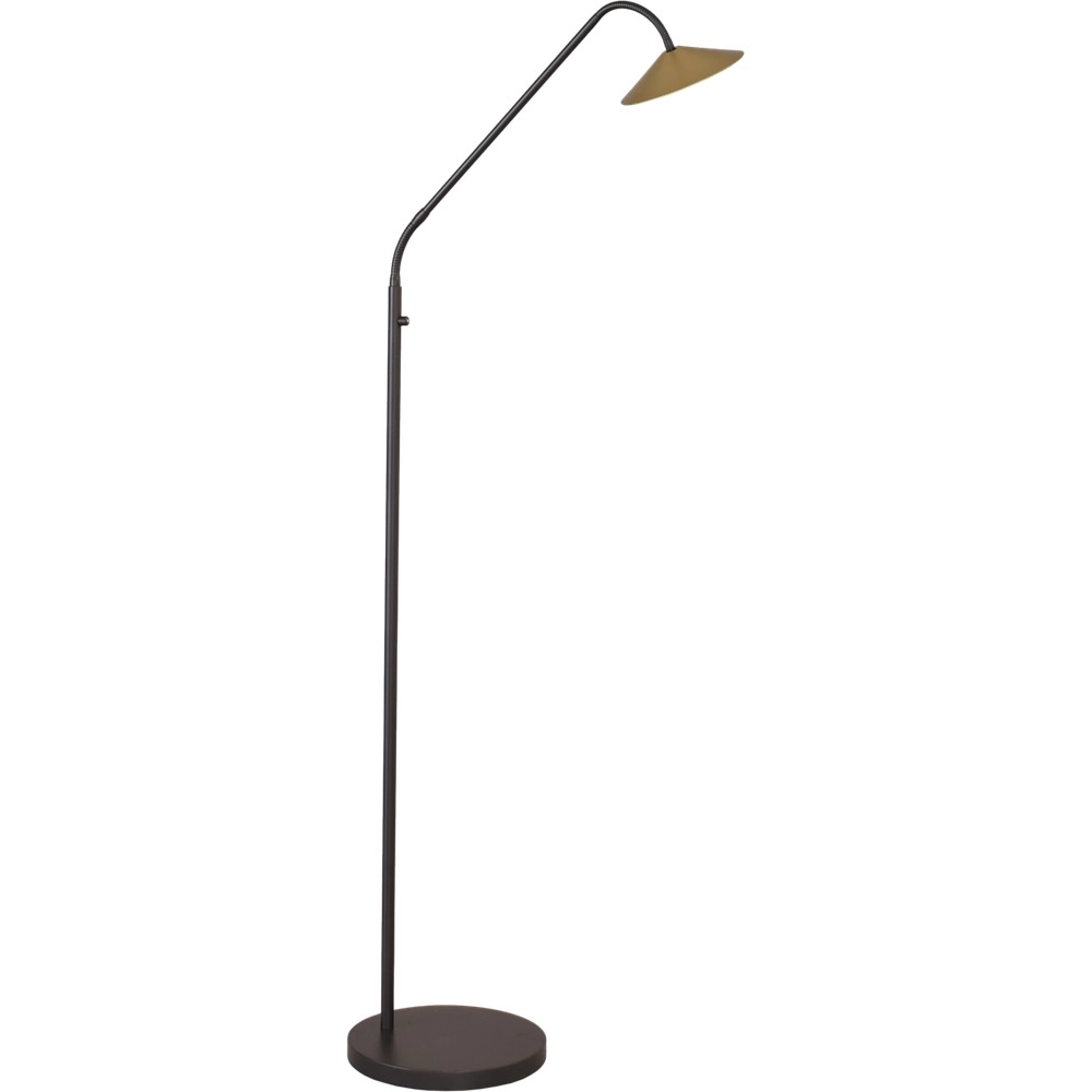 Floor reading lamp Ceppo black with gold