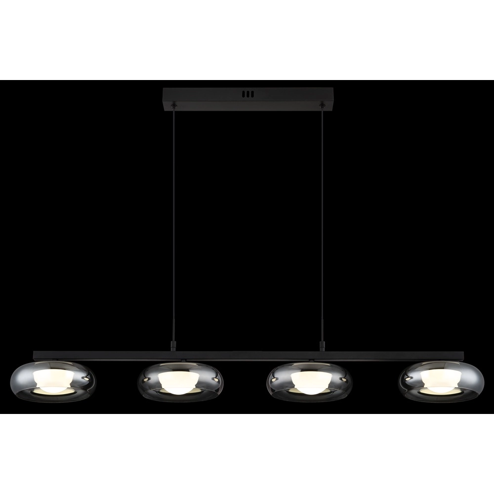 Design pendant lamp Carlene 4-light black Globo 9007371569182