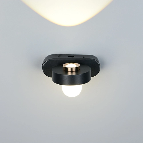 Wall lamp Arpino black 15cm Trio 4017807683639