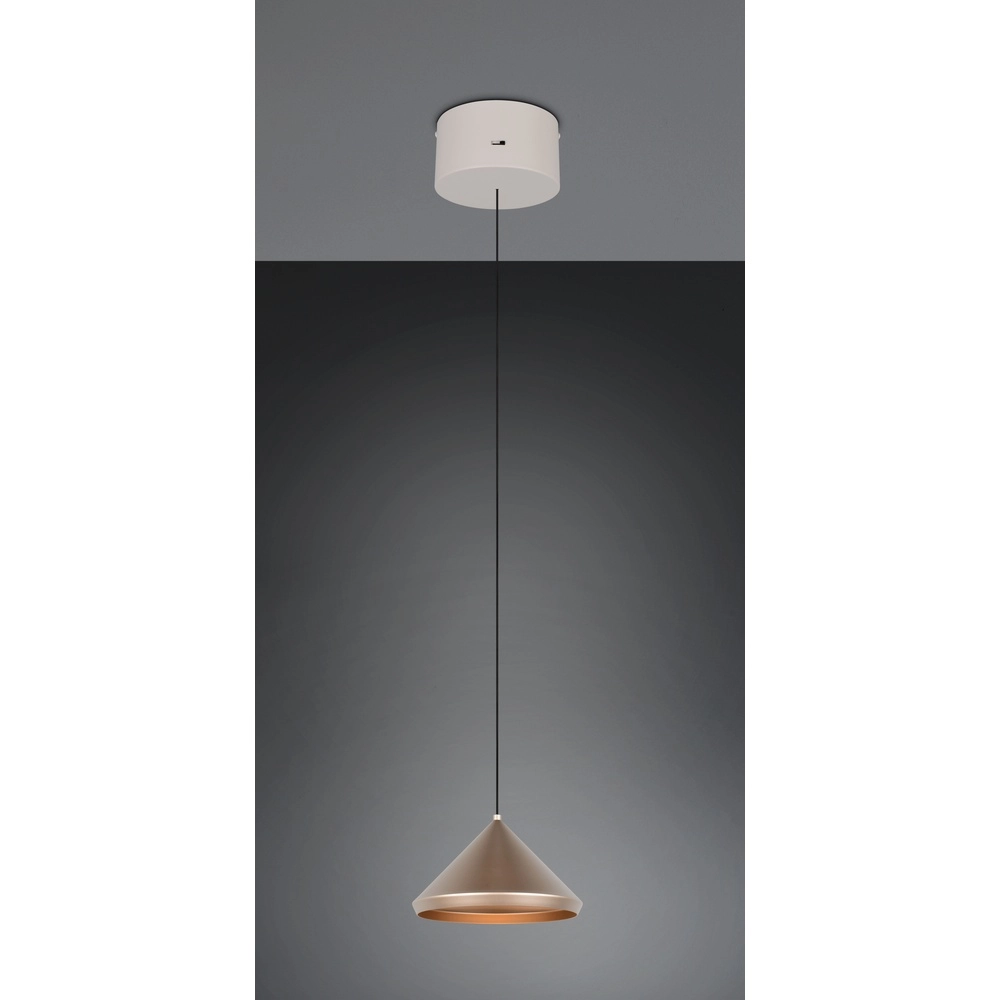 Modern pendant lamp Laguna Ø 18cm coffee brown