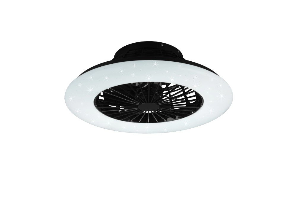 Black ceiling fan Stralsund Trio 4017807491098
