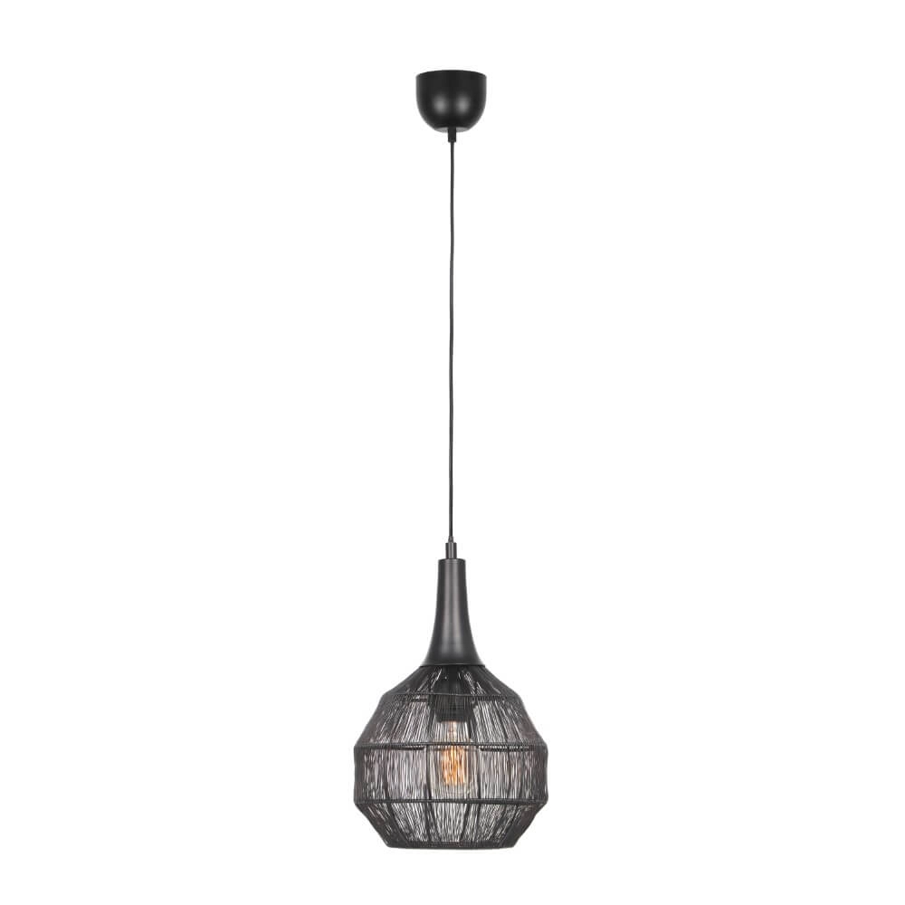 Round pendant lamp Soraya Ø 26cm - black Trio 4017807617474