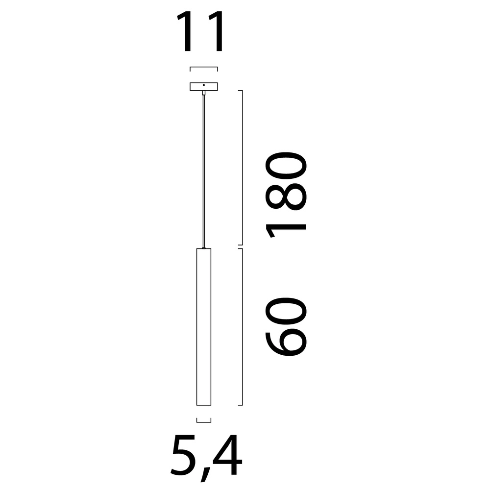 Pendant lamp 60cm pendant Run cocoa Masterlight 8718121367408