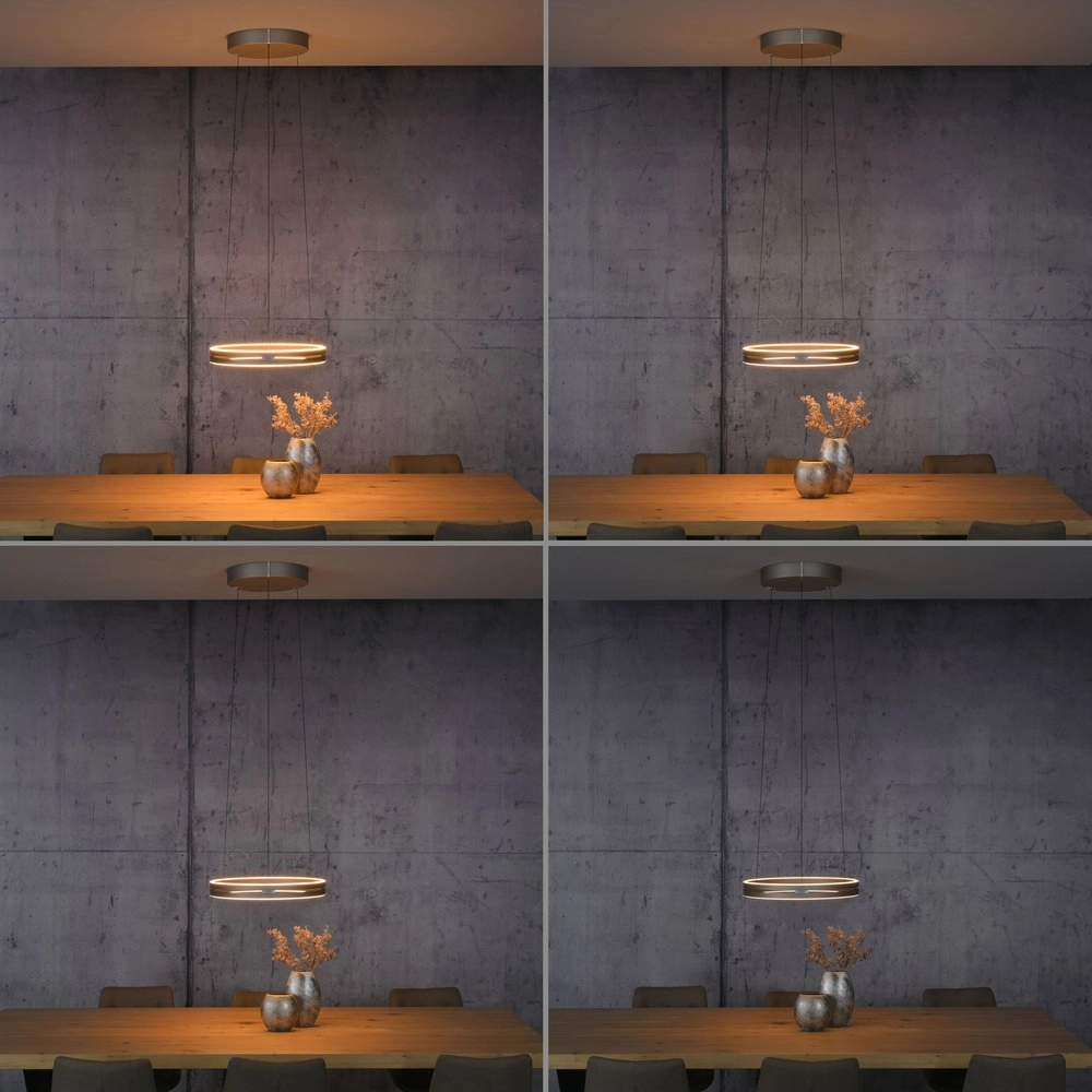 Office pendant lamp Pure E-Loop bronce - Ø 50cm Paul Neuhaus 4012248398357