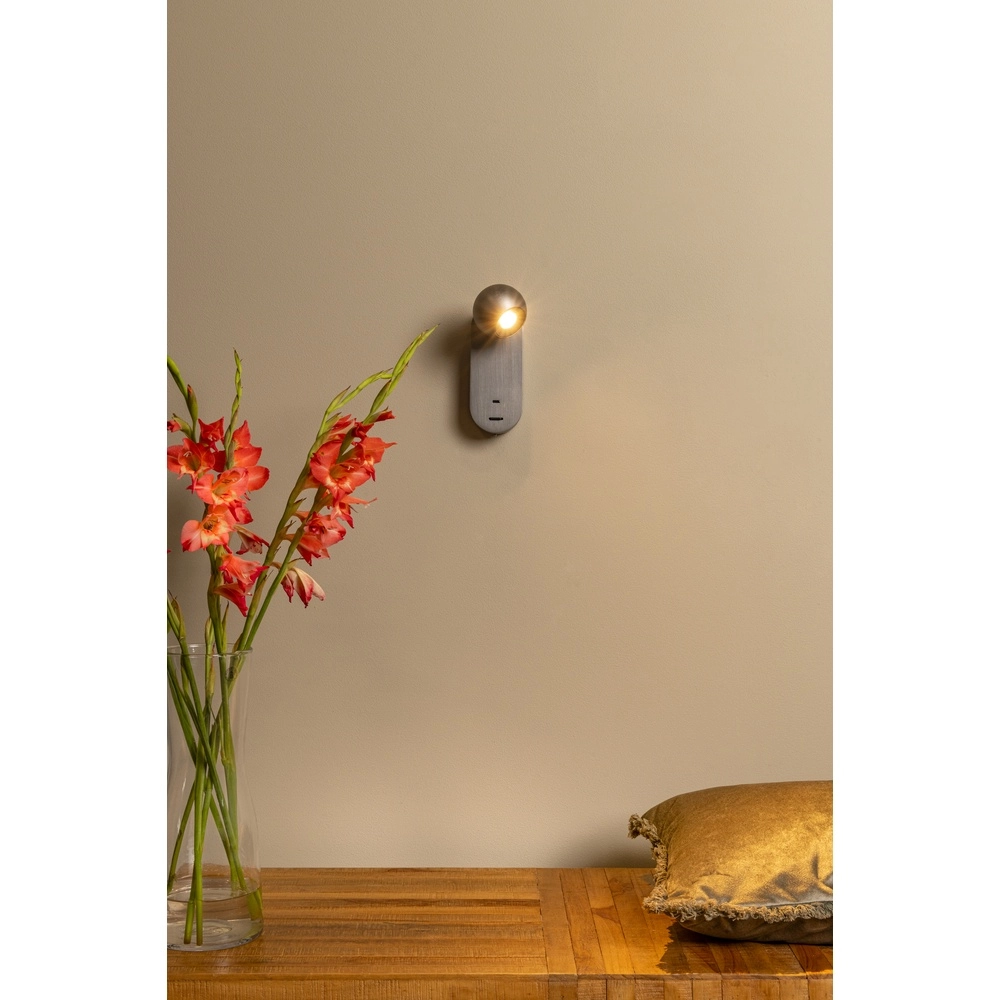 Wall lamp bulb Montana Design Grey Premium by Lucide 5411212680129