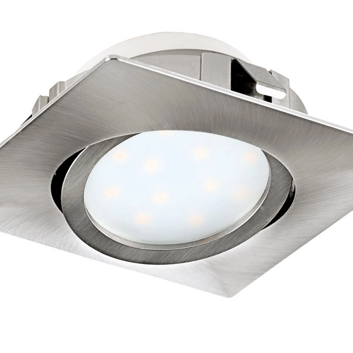 LED ceiling spot Pineda Square 6w - 3000K - 8.4cm nickel Eglo 9002759958435