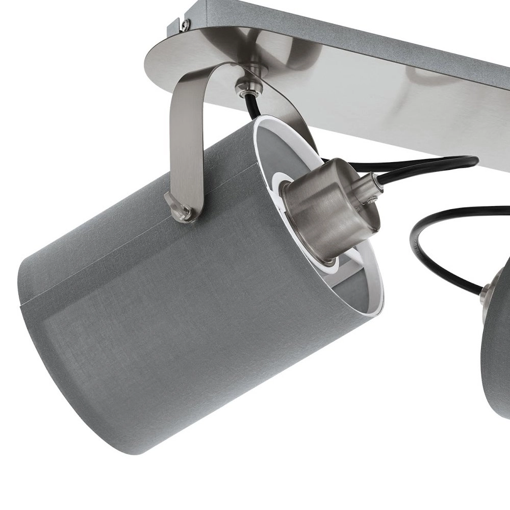 Design ceiling spot Villabate 2-light gray Eglo 9002759981396