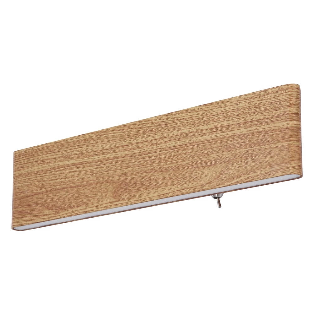 Design wall lamp Siegfried M wood with switch Globo 9007371418145