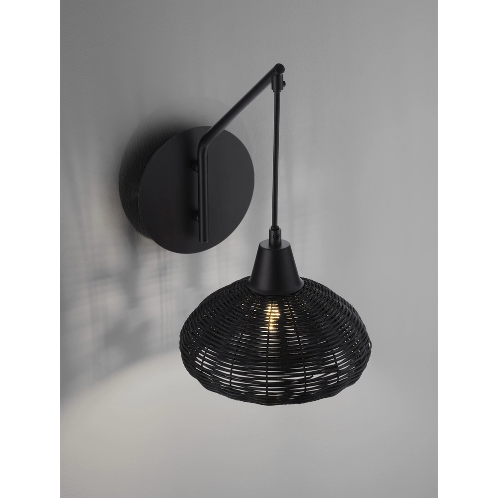 Wall lamp Fado black