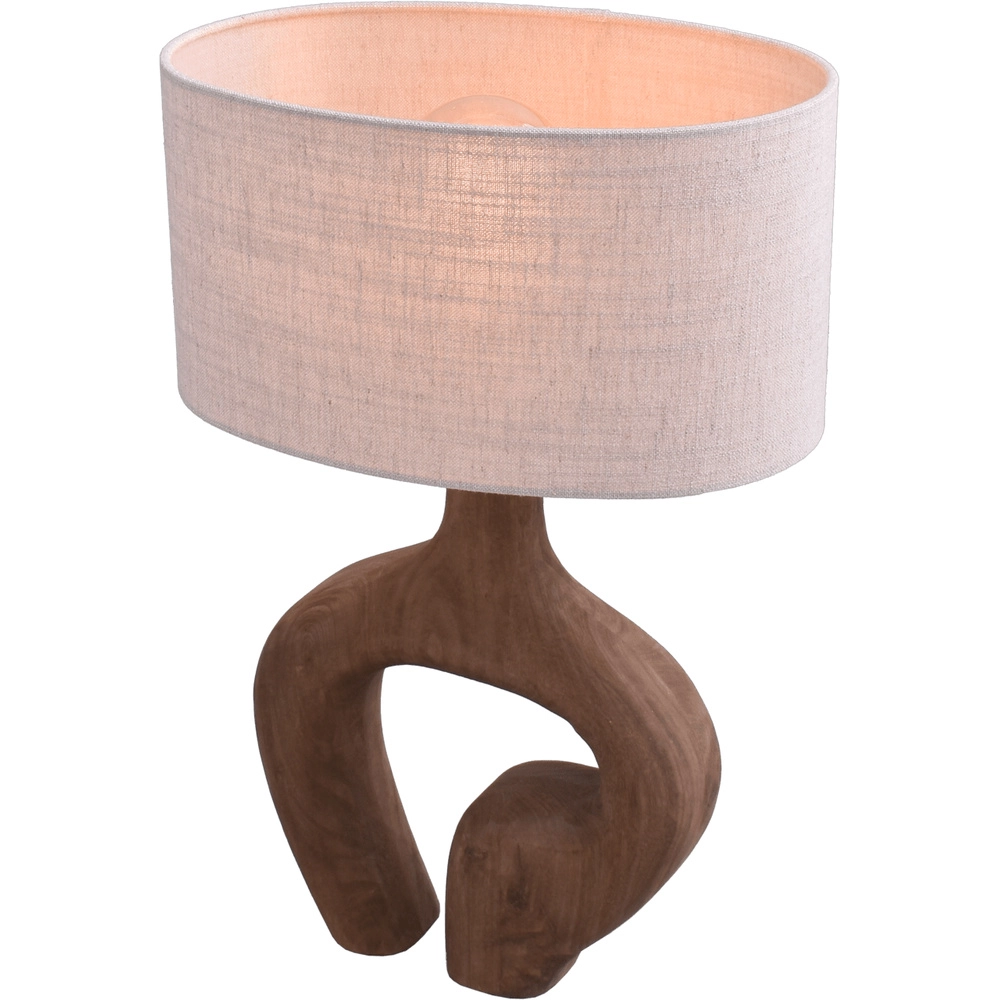 Japandi table lamp Woodie 35cm -wood with natural Masterlight 8718121392721