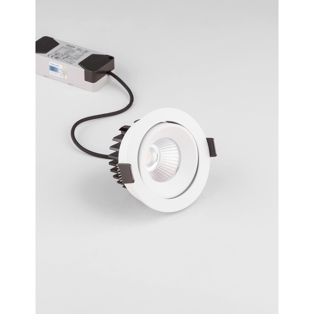 White recessed spotlight Blade Ø 9cm orientable Lyora 5212017418562