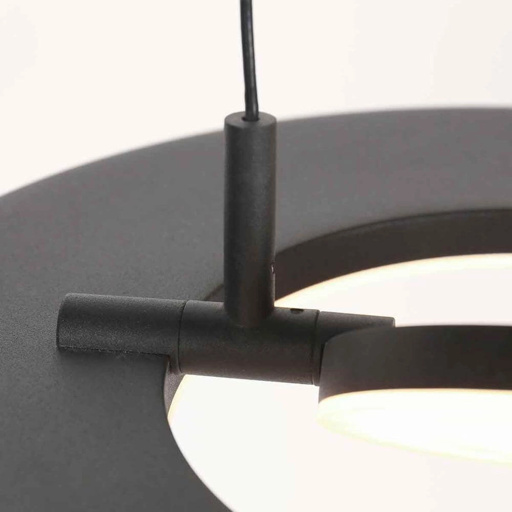 Sleek pendant lamp Soleil Ø 32cm black Steinhauer 8712746176681