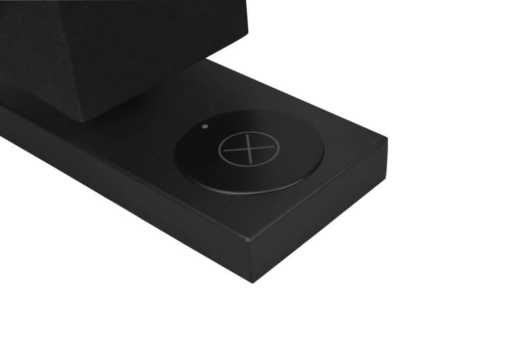 Black table lamp Haley with Qi charger Trio 4017807540345