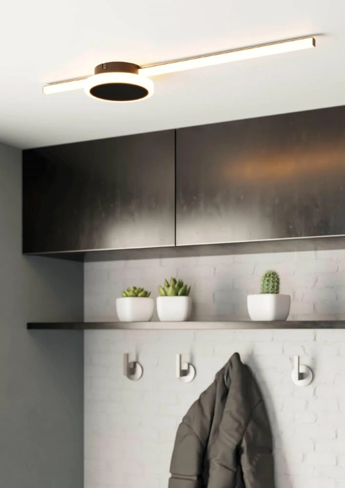 Black LED ceiling lamp Sarginto Eglo 9002759996086