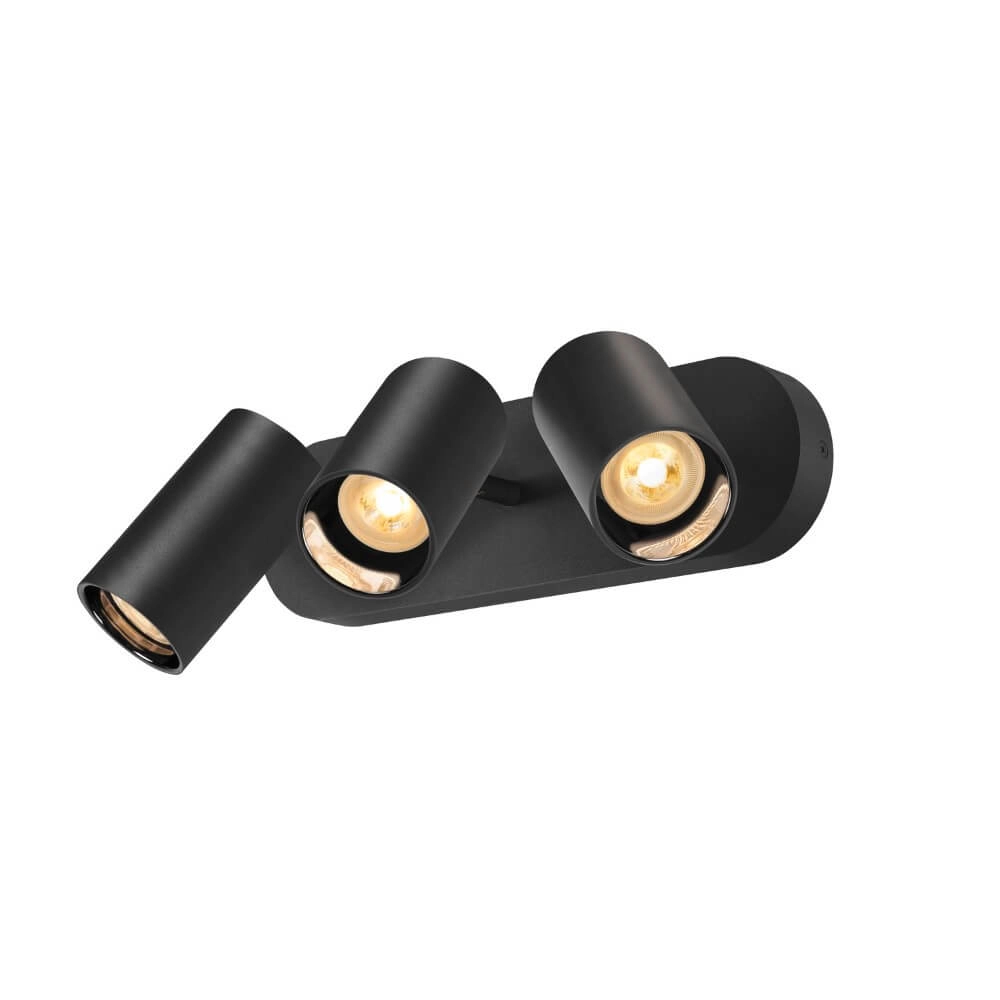3-light surface-mounted spotlight Asto Tube black - 3x GU10 SLV 4024163266130
