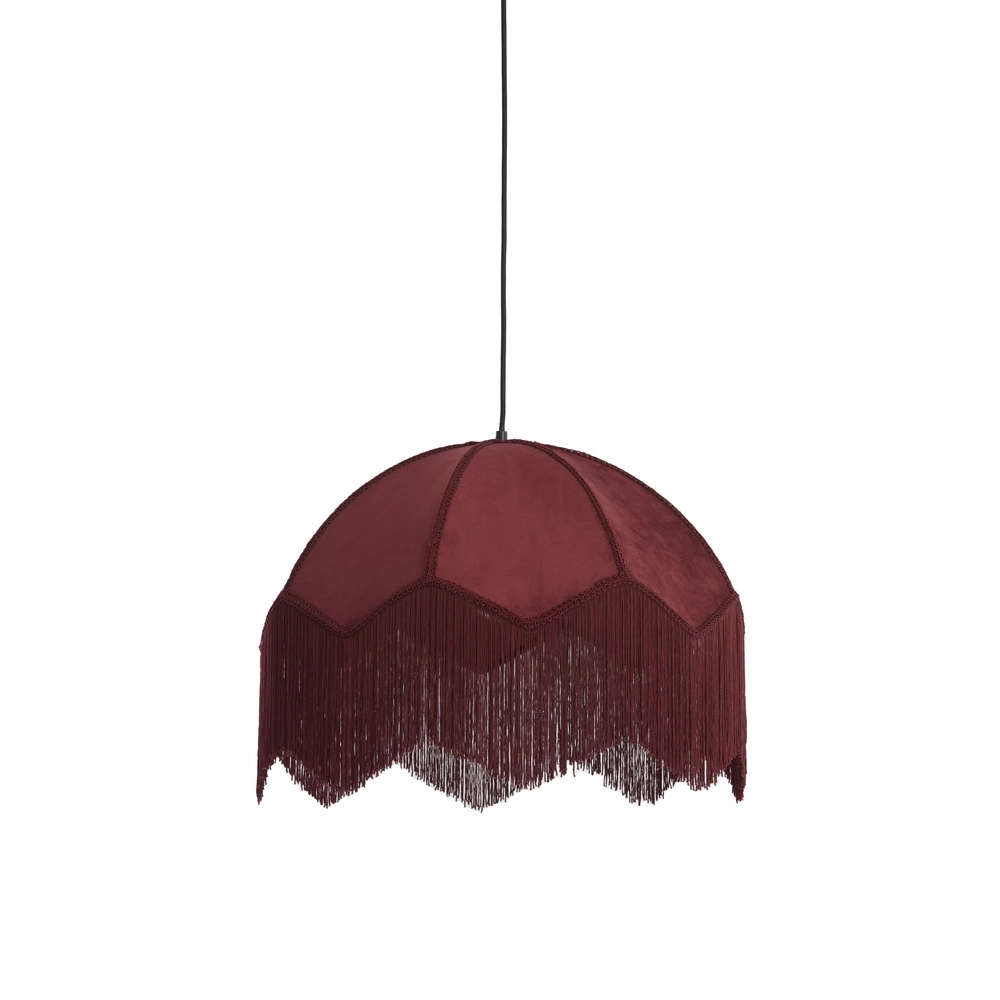 Pendant lamp Malacia Ø 60cm - velvet bordeaux