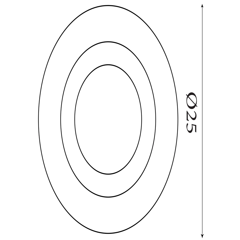 Ceiling light Ringo Ø 25cm black Searchlight 5053423303703