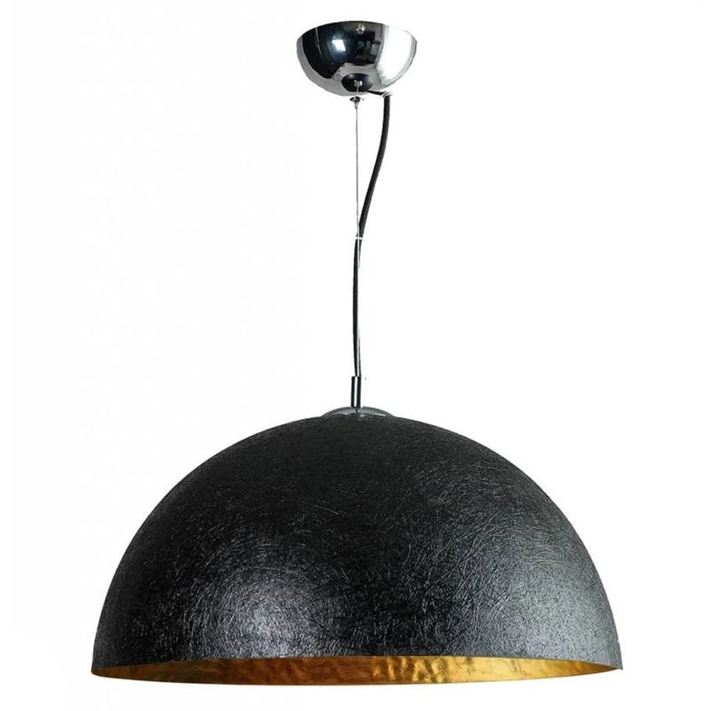 Tough pendant lamp Mezzo Tondo 50cm black with gold