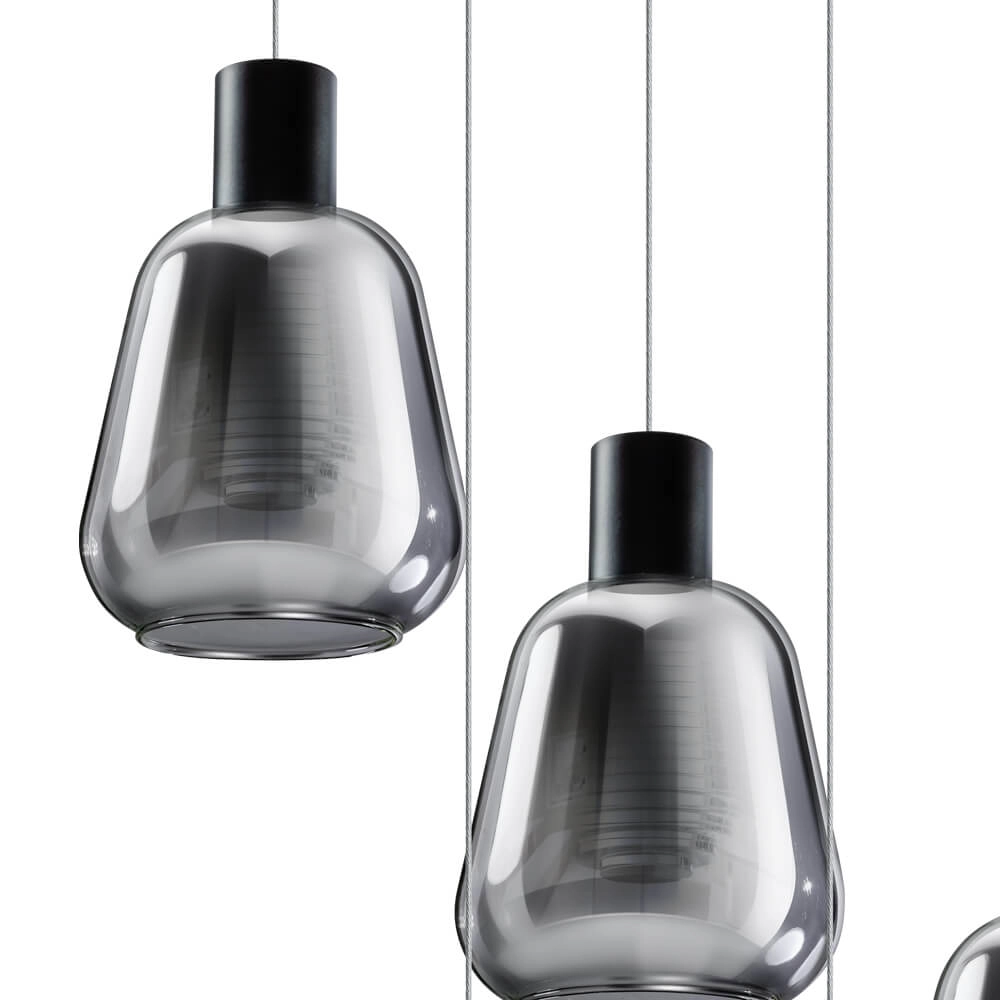 5-light vide pendant lamp Gary glass ETH 8720195302216