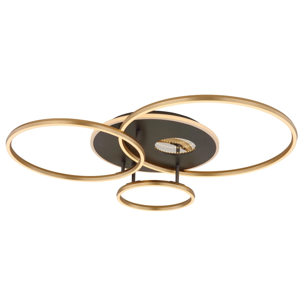 Modern ceiling lamp Invertina gold 90cm Globo 9007371572403