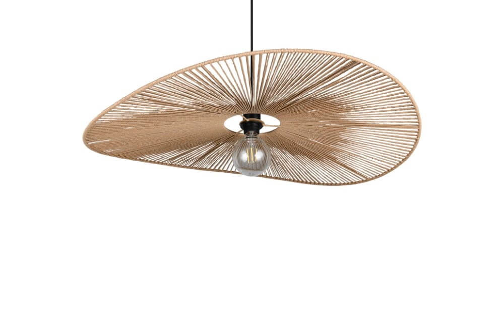 Large japandi pendant lamp Laurine Ø 78cm Trio 4017807637632