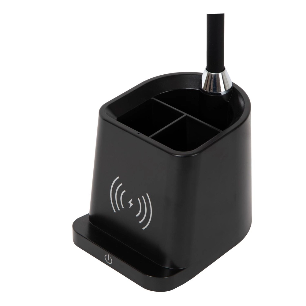 Desk lamp Penny with wireless charging panel black Lucide 5411212185914