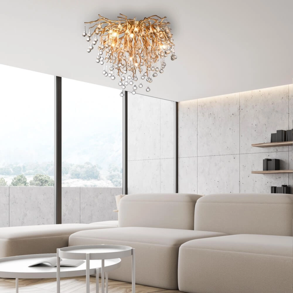 Chandelier Icicle brass 50cm Paul Neuhaus 4012248352083