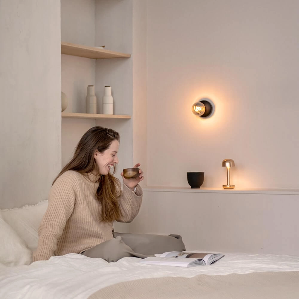 Rechargeable wall lamp Bee Black Smoked Humble 7446023299213