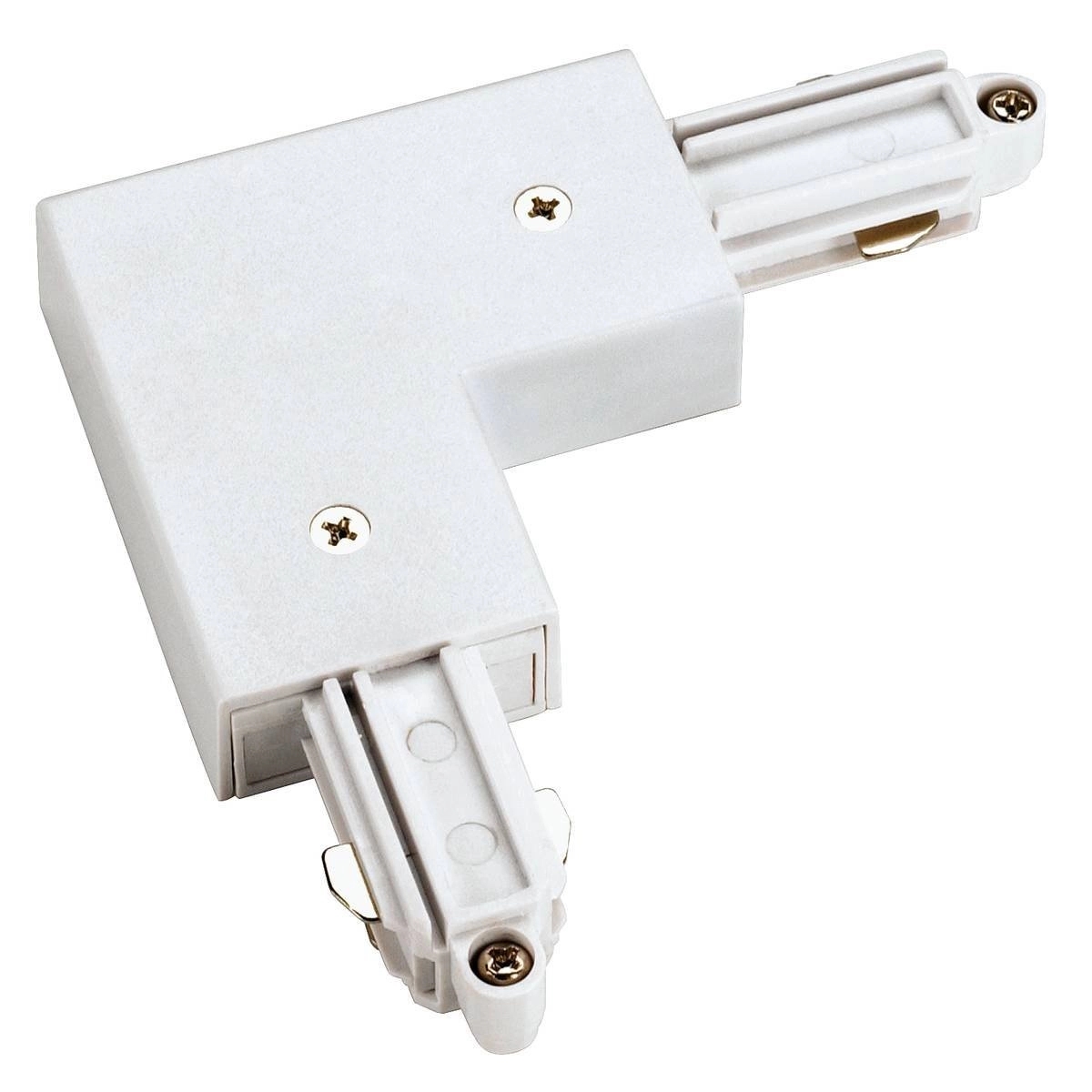 1-phase L-Connector 1 Corner connector earth outside white