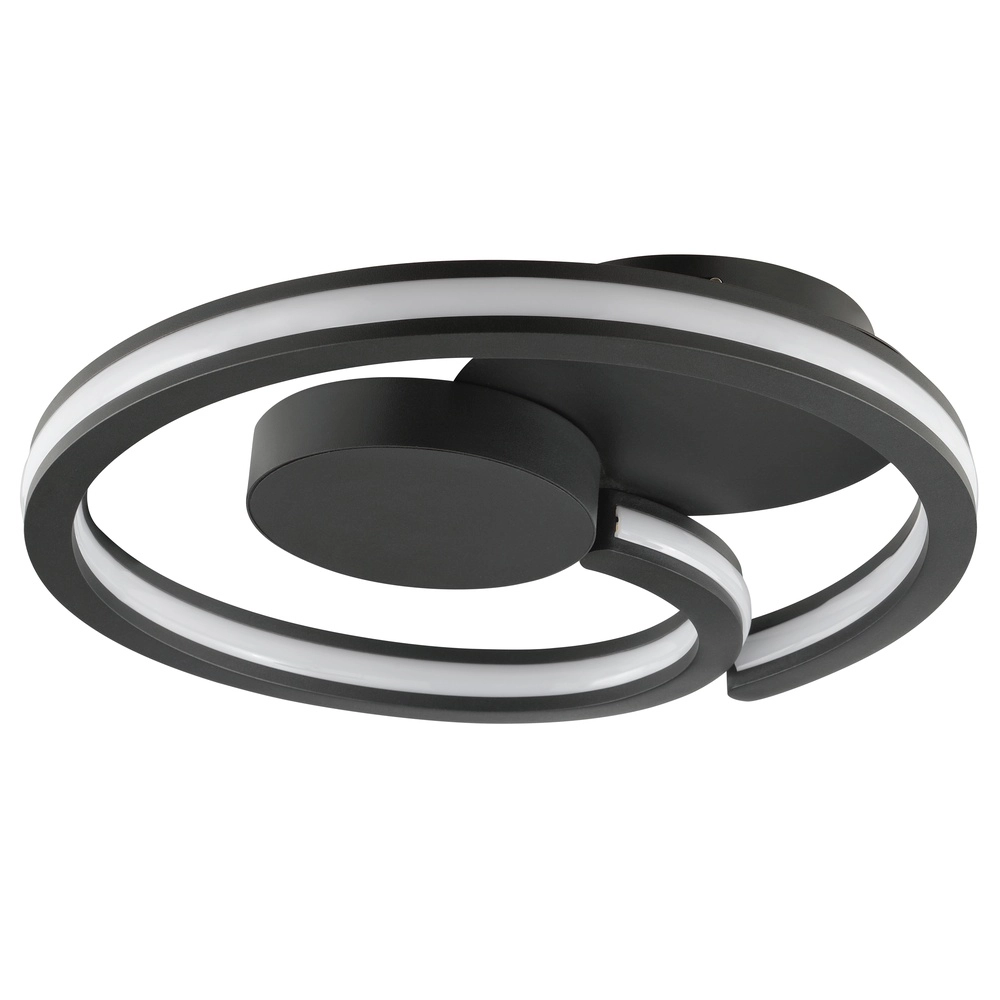 Black ceiling lamp Revola design Ø 40cm
