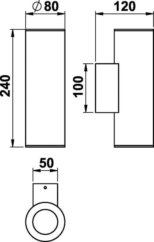 Wall lamp Treto white Albert 4007235824810