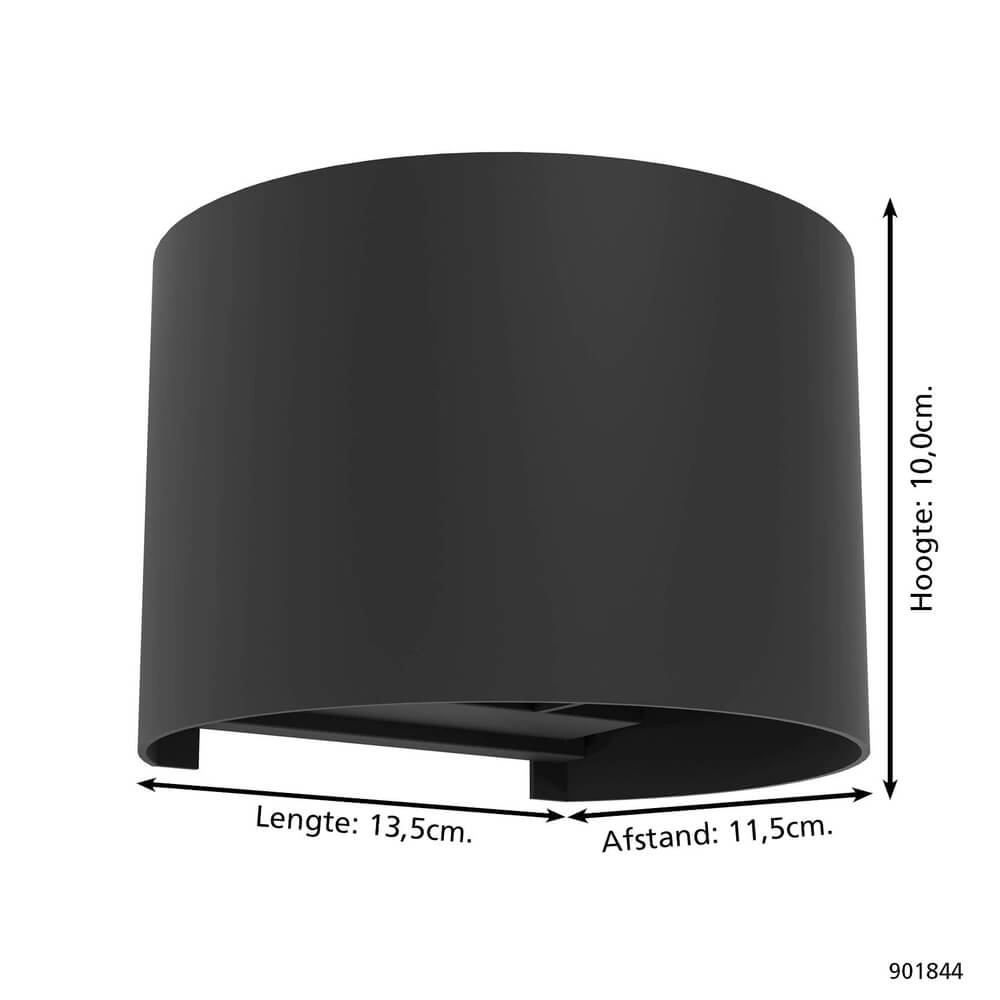 Surface-mounted spot Calpino black Eglo 9008606347162