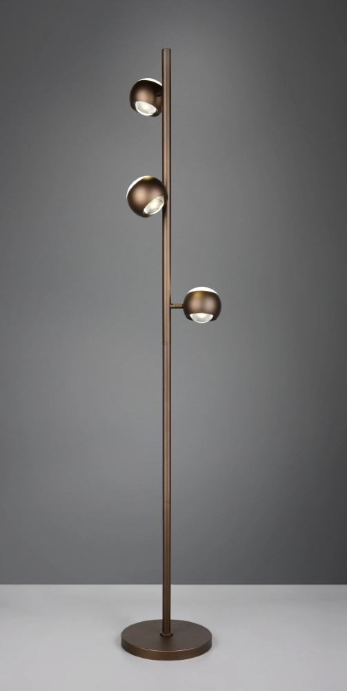 3-light LED reading lamp Orbit Platinum Brown Trio 4017807686654