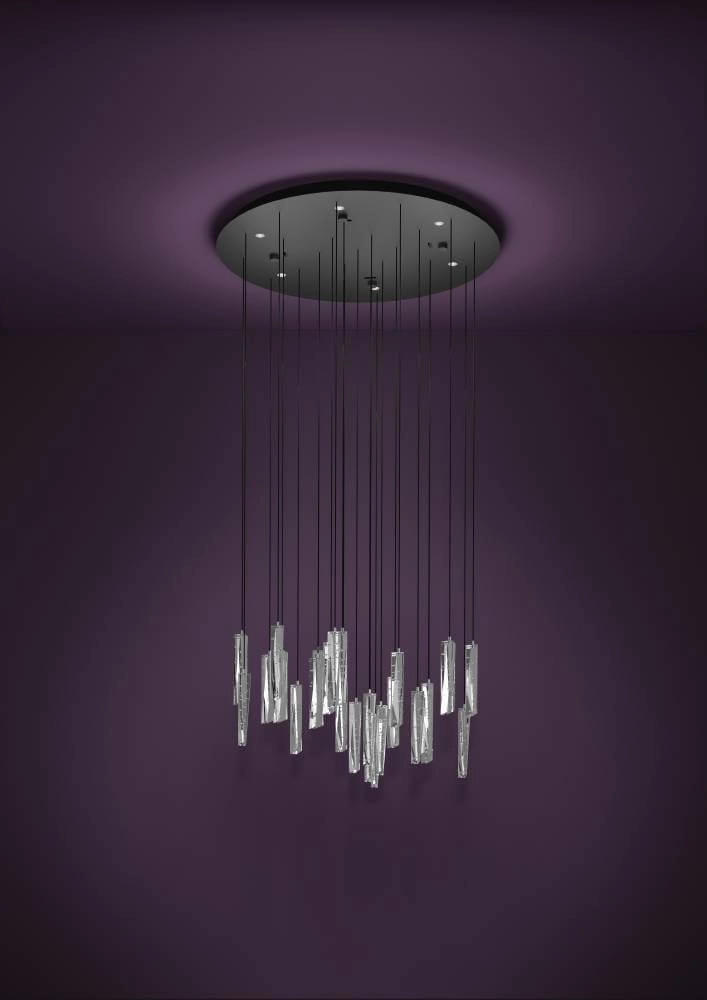 Multi pendant hanging lamp Sardenara Ø 53cm Stars of Light 9008606243211