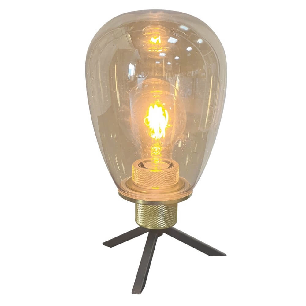 Table lamp Reflexion Ø 15cm - with amber glass Steinhauer 8712746171013