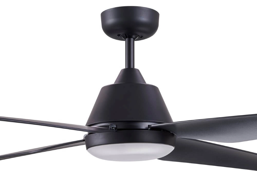 Ceiling fan with lamp Aria Led Ø 122cm black IP55 Beacon 9333509127796