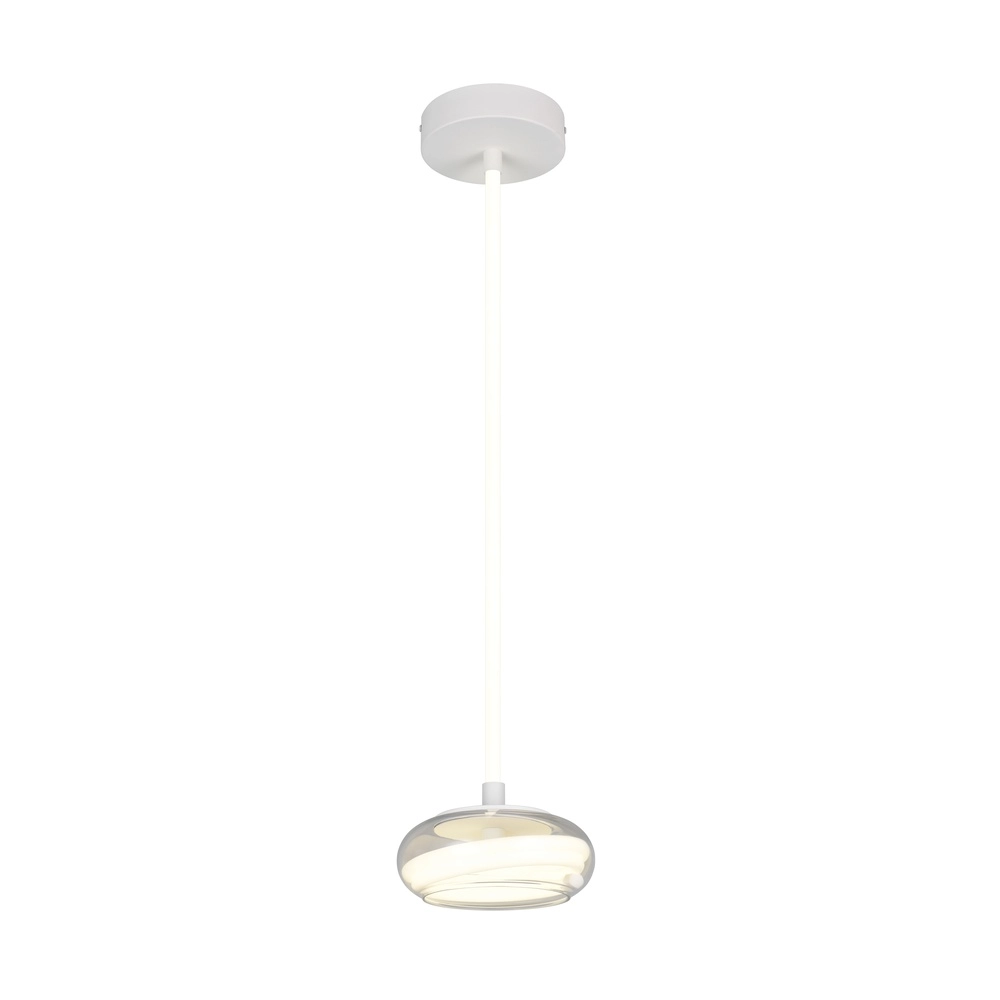 Design pendant lamp Tarsia white Ø 21.5cm Trio 4017807683349