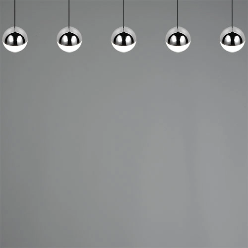 5-light pendant lamp Senta chrome Trio 4017807685855