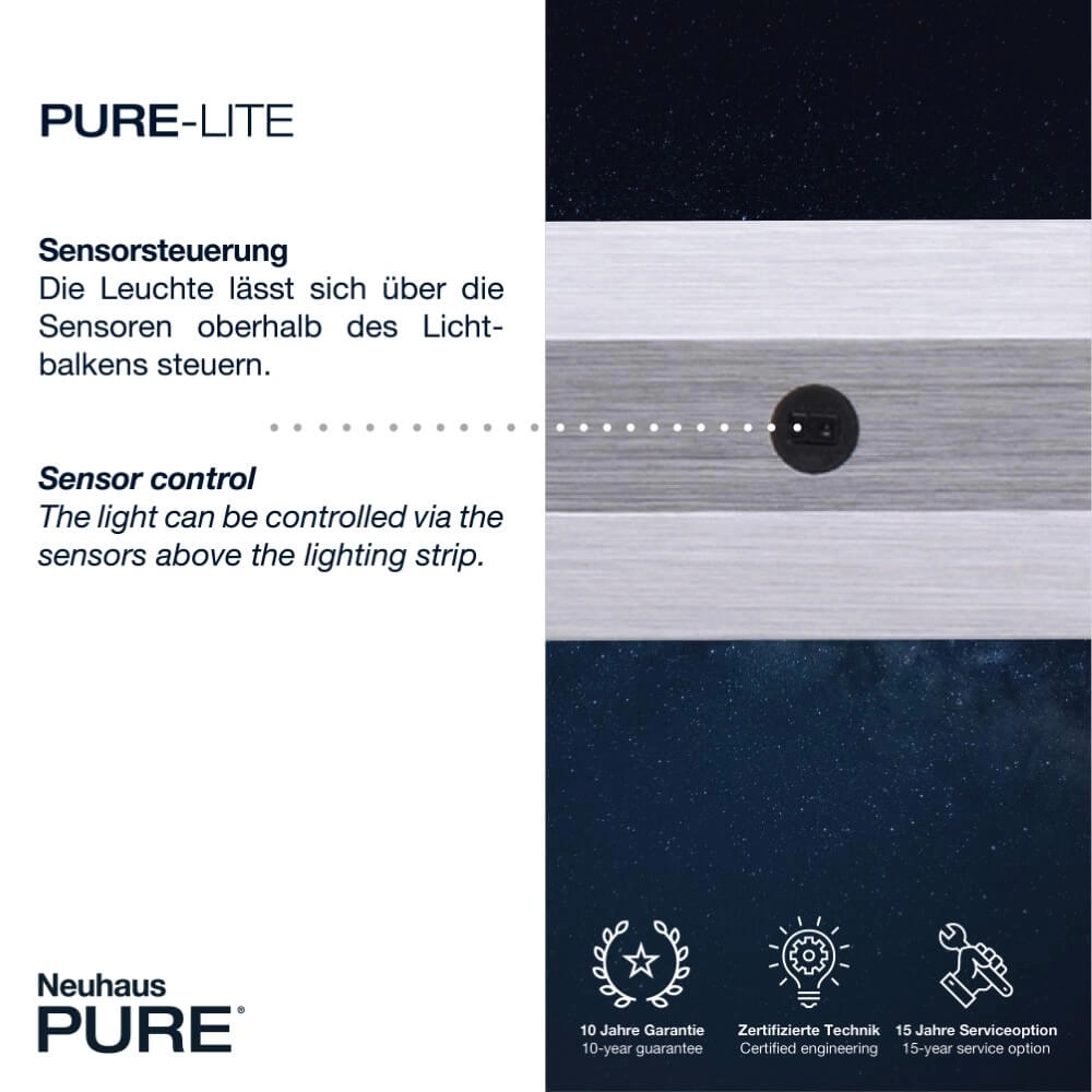 Design hanging lamp Pure Lite 100cm metal Paul Neuhaus 4012248344842