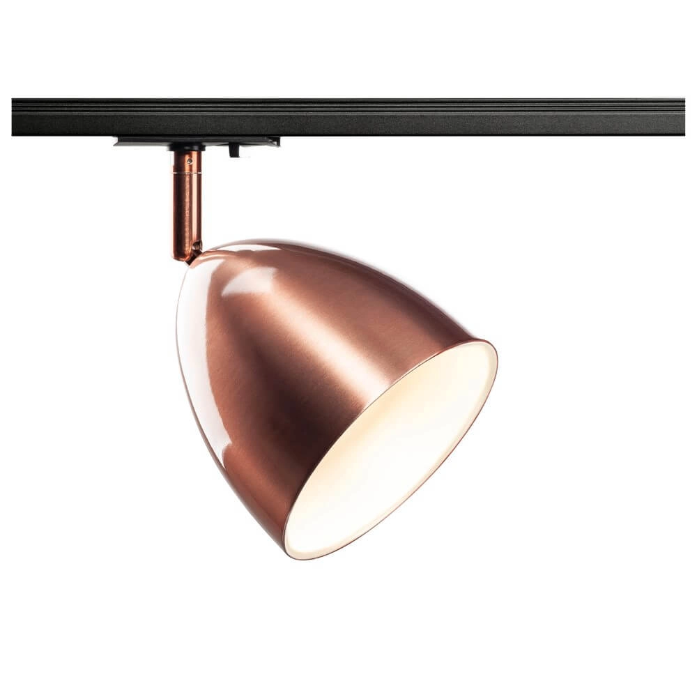 1-phase rail lamp Para Cone Red brass