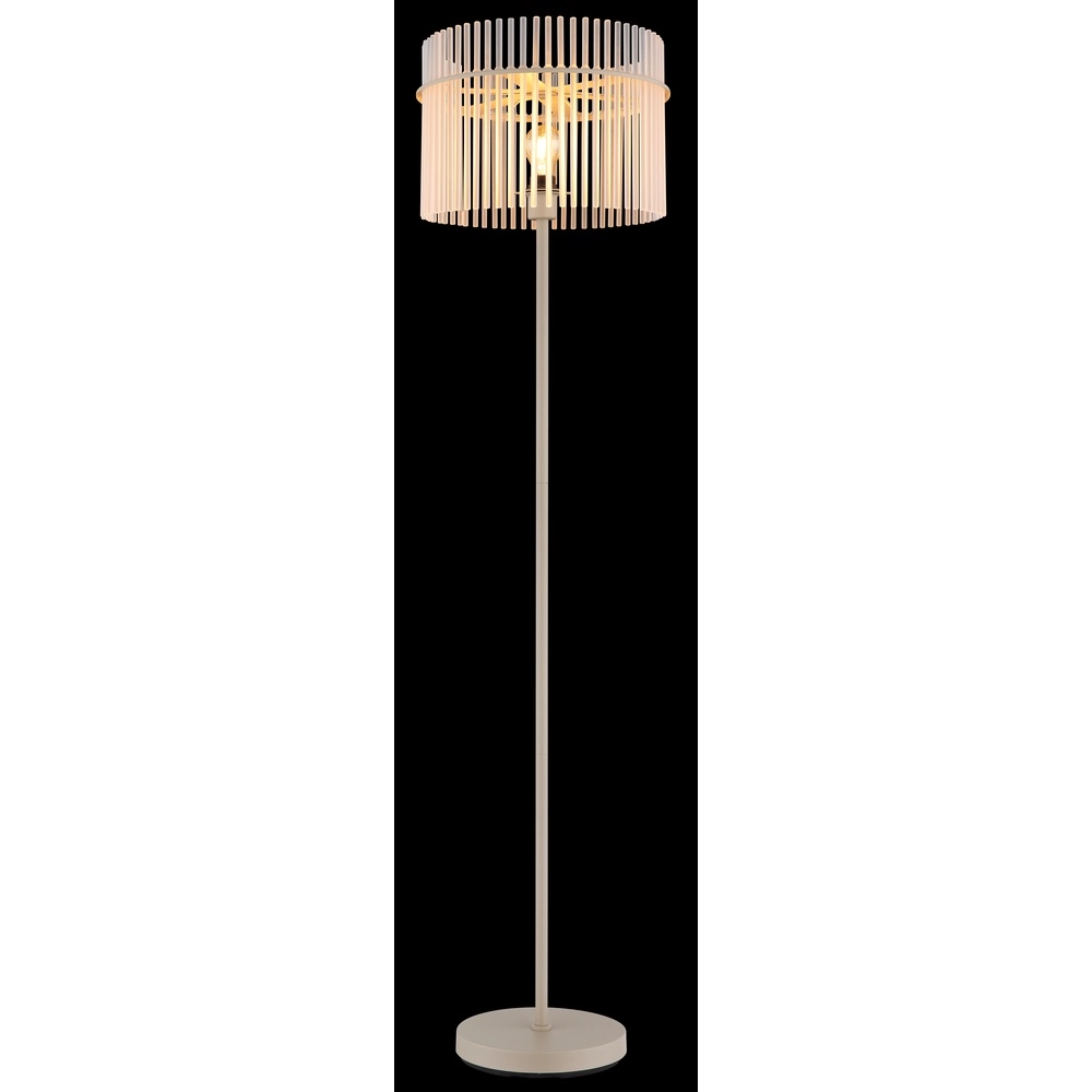 Floor lamp Gorley sand brown with glass Ø 38cm Globo 9007371575701
