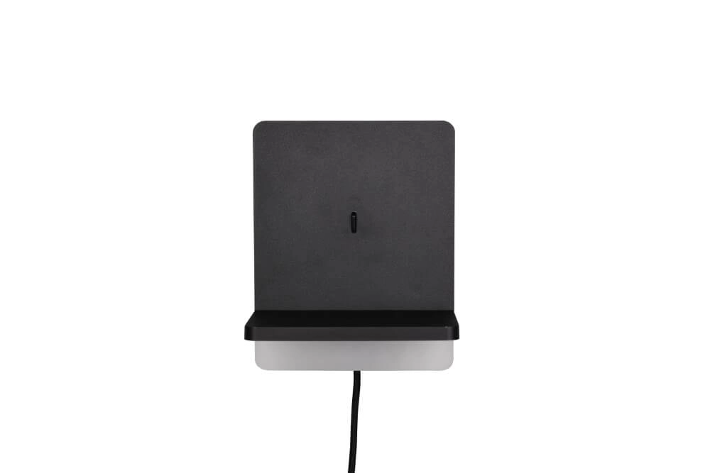 Led bedroom wall lamp Fairfield black Trio 4017807614787