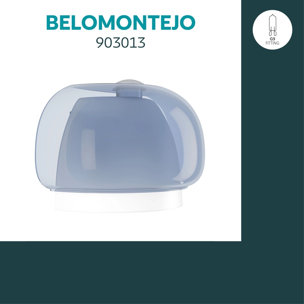 Design wall lamp Belomontejo chrome with blue Eglo 9008606405046