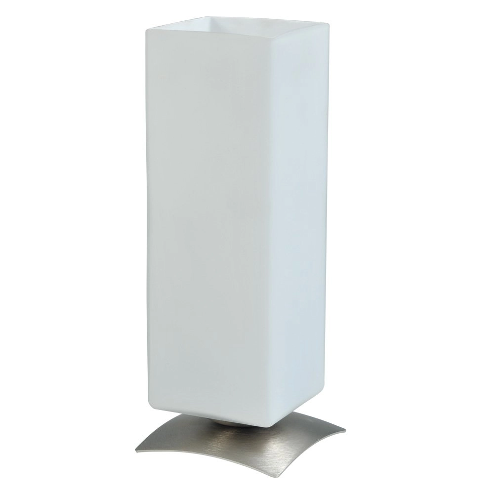 Table lamp Oblica Square 31cm metallic gray